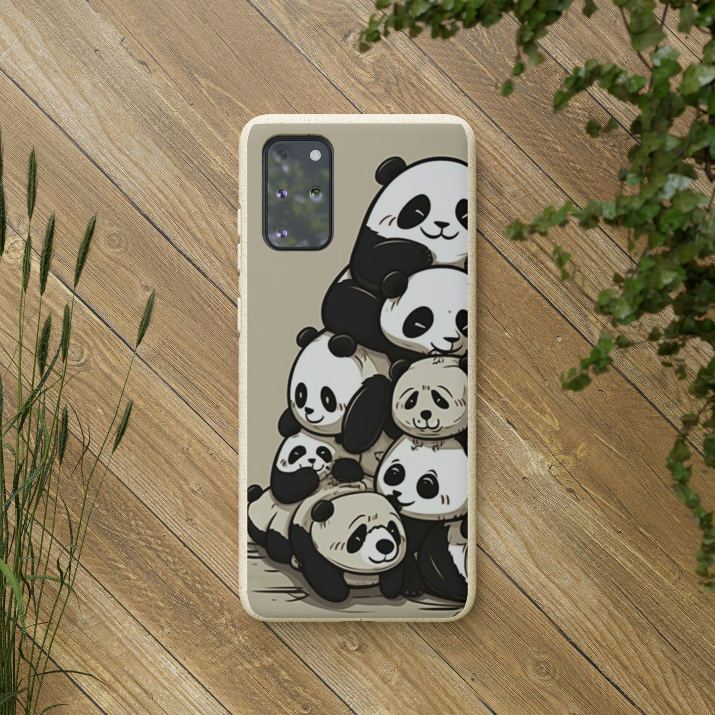 Pile of Pandas Biodegradable Phone Case