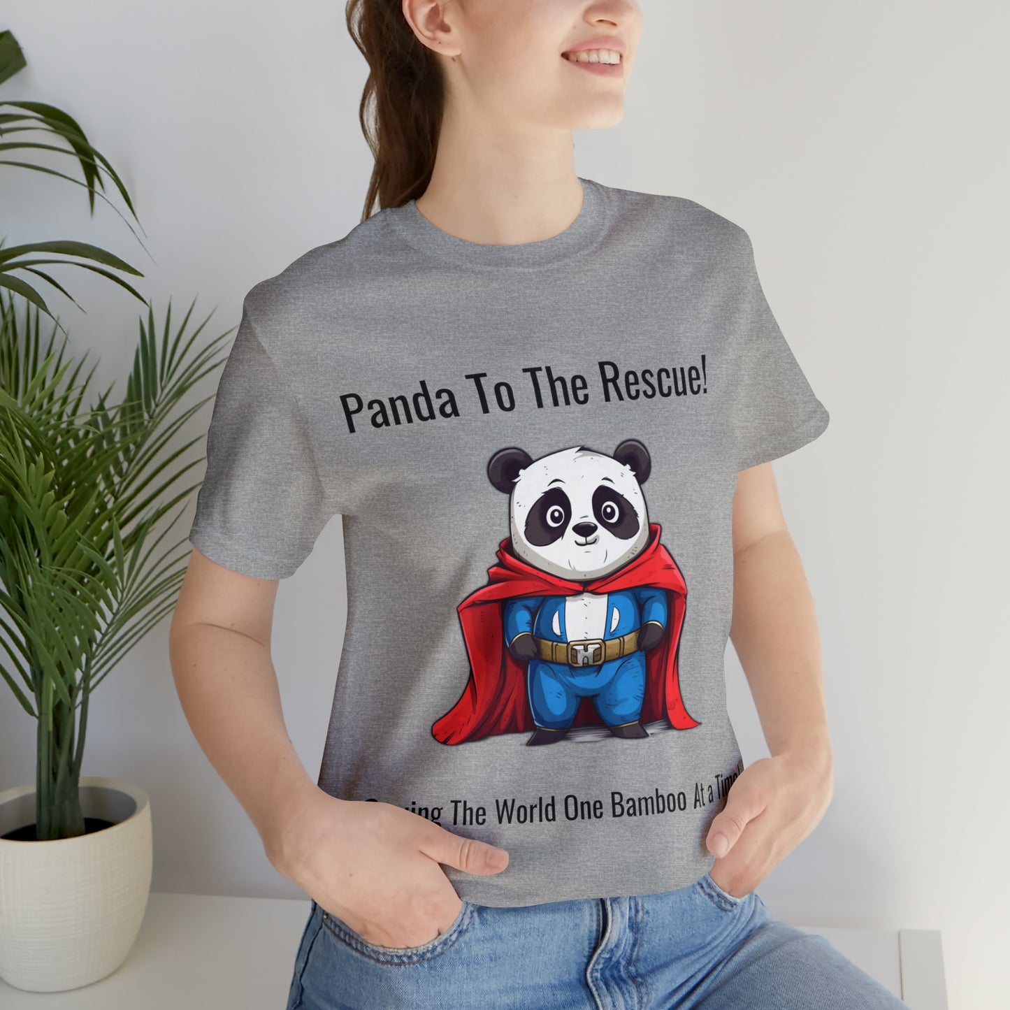 "SuperPanda" Unisex Jersey Short Sleeve Tee