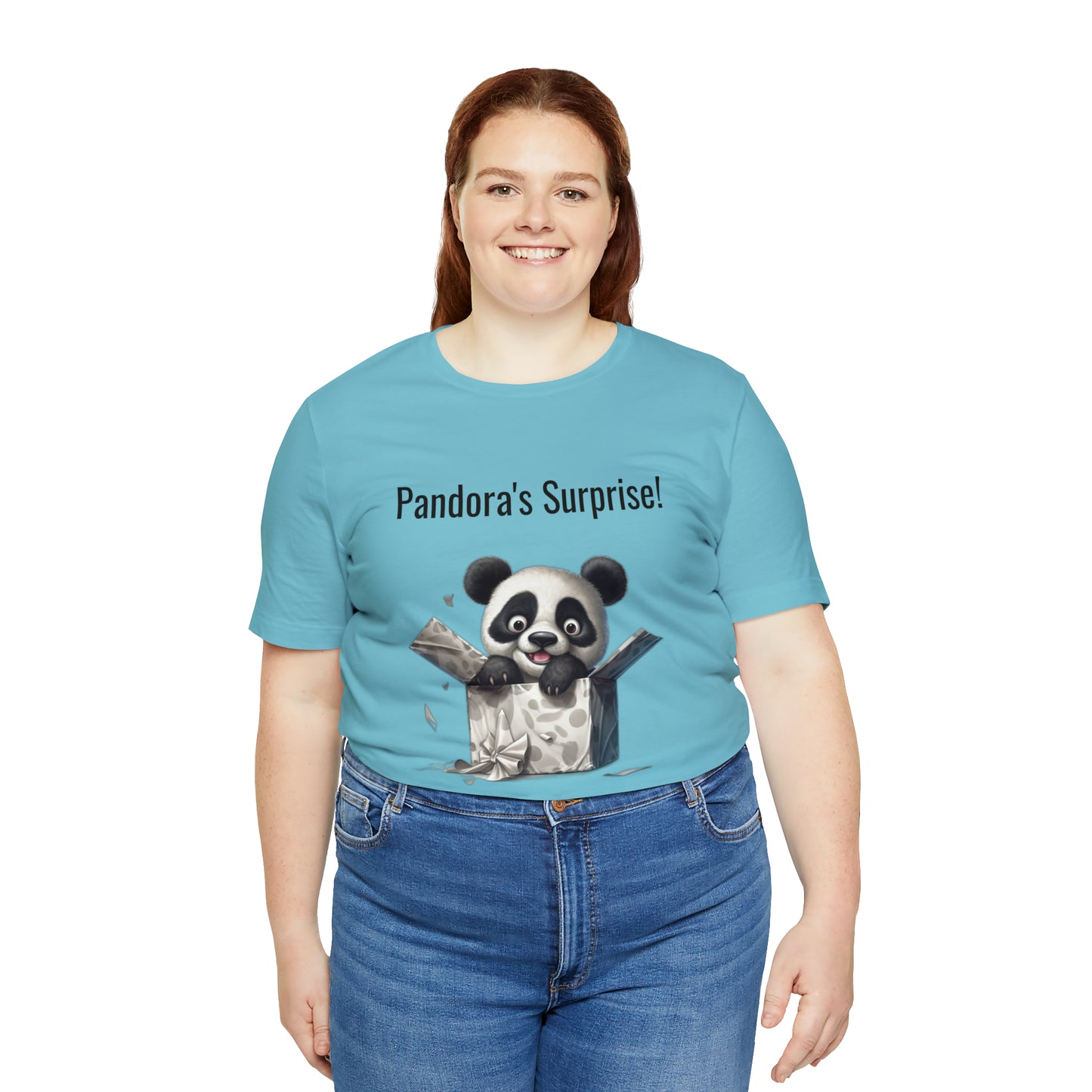 "Peek-a-Panda" Unisex Jersey Short Sleeve Tee