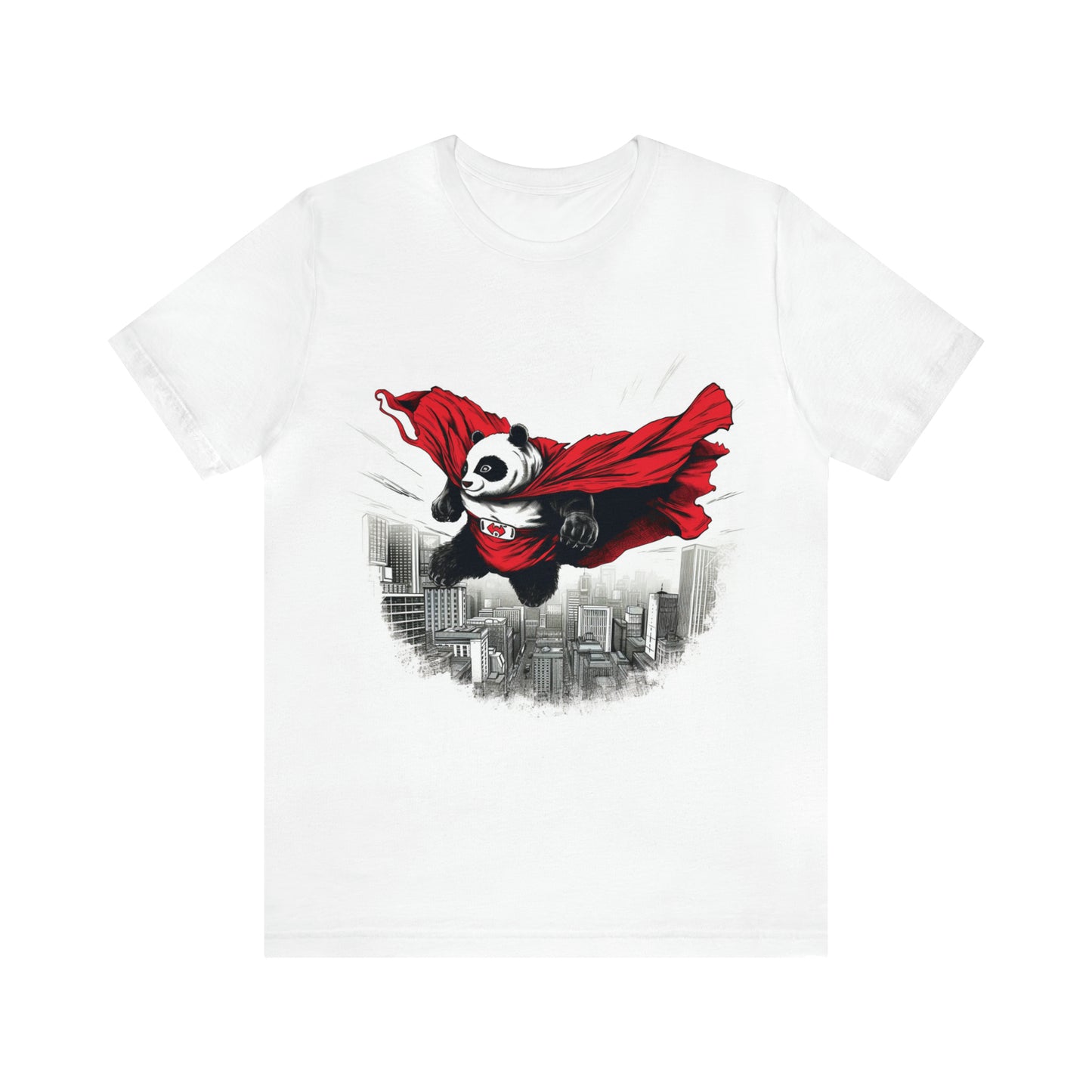 "Heroic Panda" Cityscape Tee