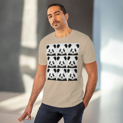 Panda Pattern Organic Unisex T-Shirt