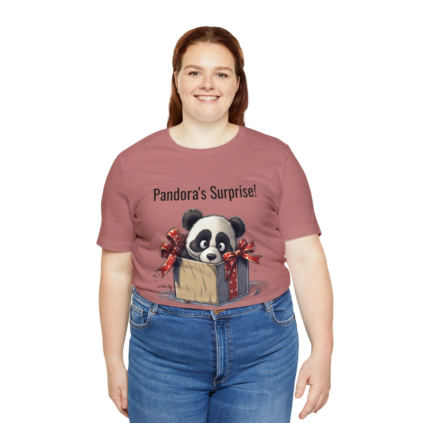 "Panda Surprise" Unisex Jersey Short Sleeve Tee