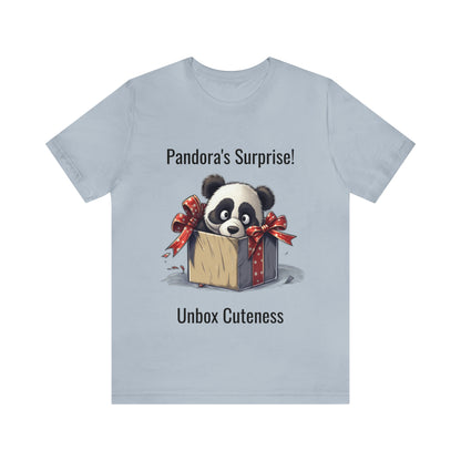 "Panda Surprise" Unisex Jersey Short Sleeve Tee