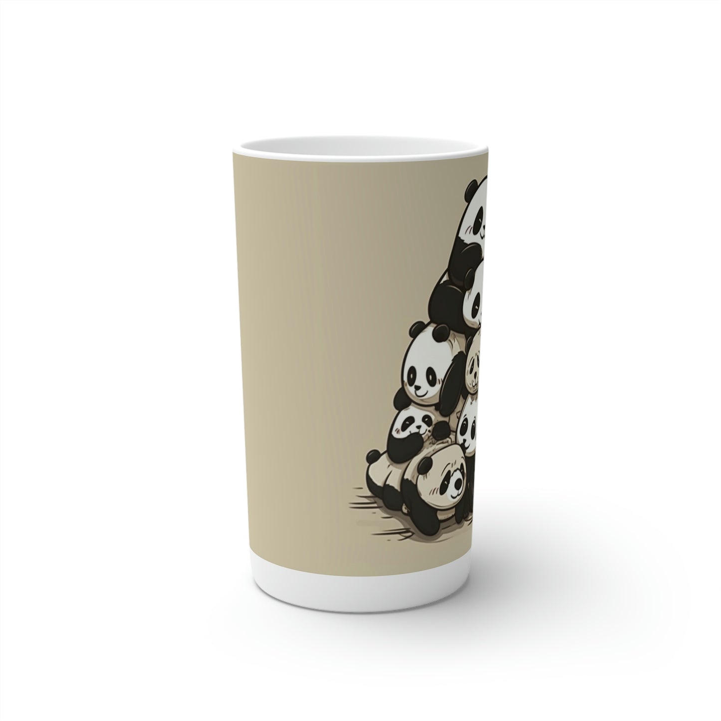 Panda Pile-Up Conical Coffee Mugs