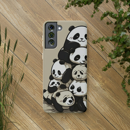 Pile of Pandas Biodegradable Phone Case