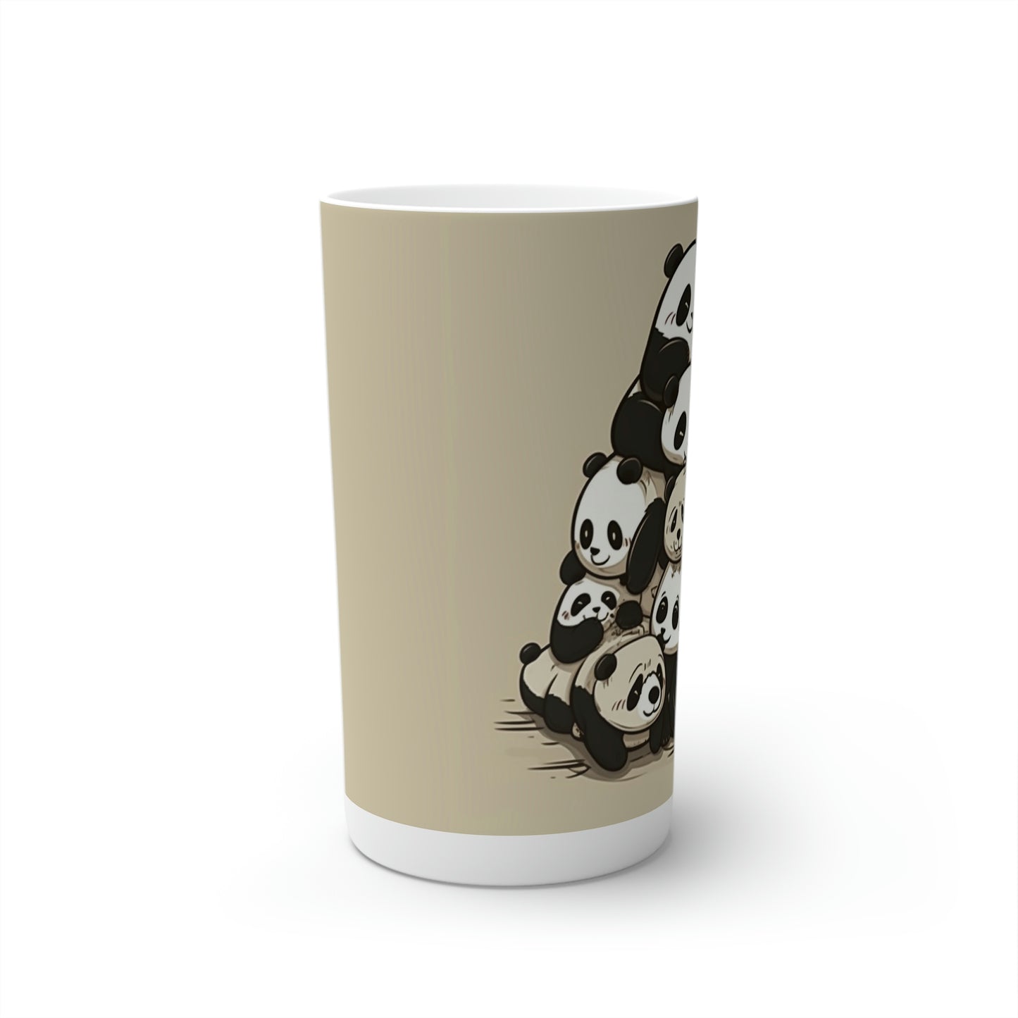 Panda Pile-Up Conical Coffee Mugs