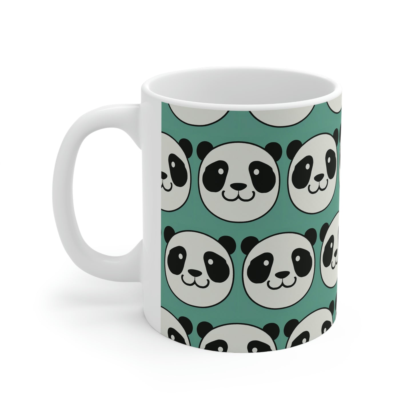Panda Pattern Ceramic Mug - 11oz Fun Coffee Mug