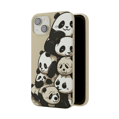 Pile of Pandas Biodegradable Phone Case