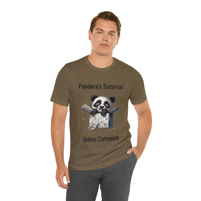 "Peek-a-Panda" Unisex Jersey Short Sleeve Tee