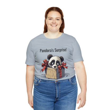 "Panda Surprise" Unisex Jersey Short Sleeve Tee