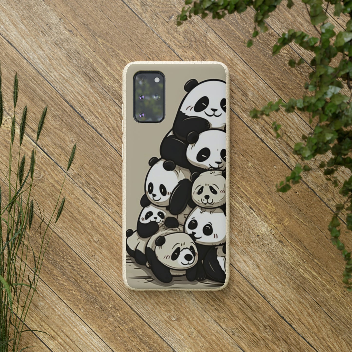 Pile of Pandas Biodegradable Phone Case