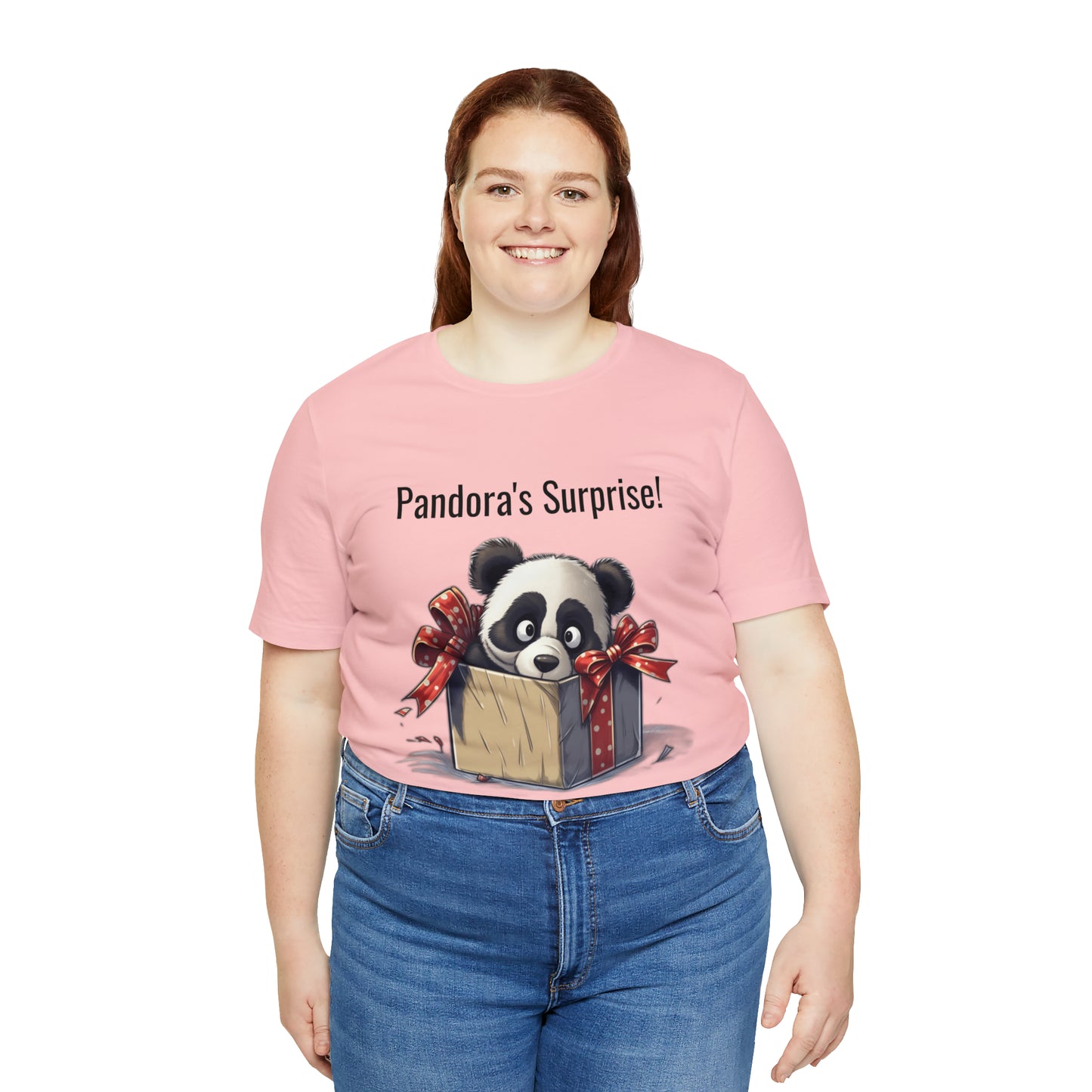 "Panda Surprise" Unisex Jersey Short Sleeve Tee