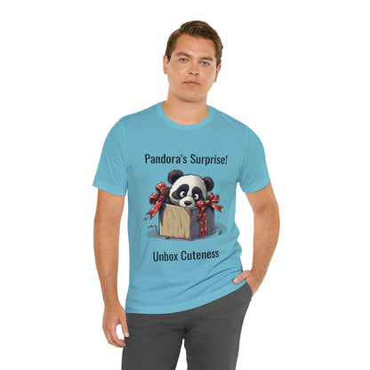 "Panda Surprise" Unisex Jersey Short Sleeve Tee