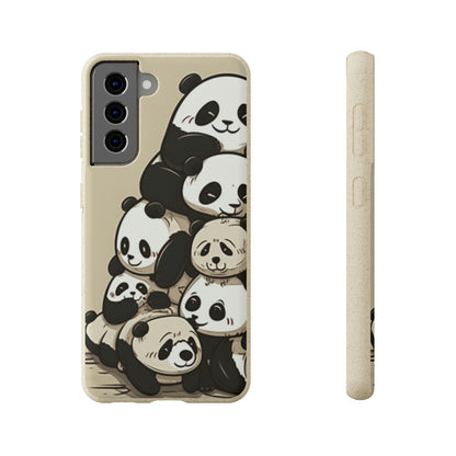 Pile of Pandas Biodegradable Phone Case