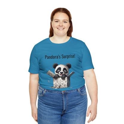 "Peek-a-Panda" Unisex Jersey Short Sleeve Tee