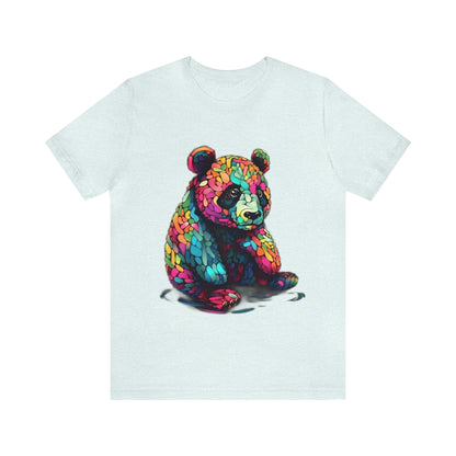 Geometric Colorful Panda Tee - Unisex Jersey Short Sleeve