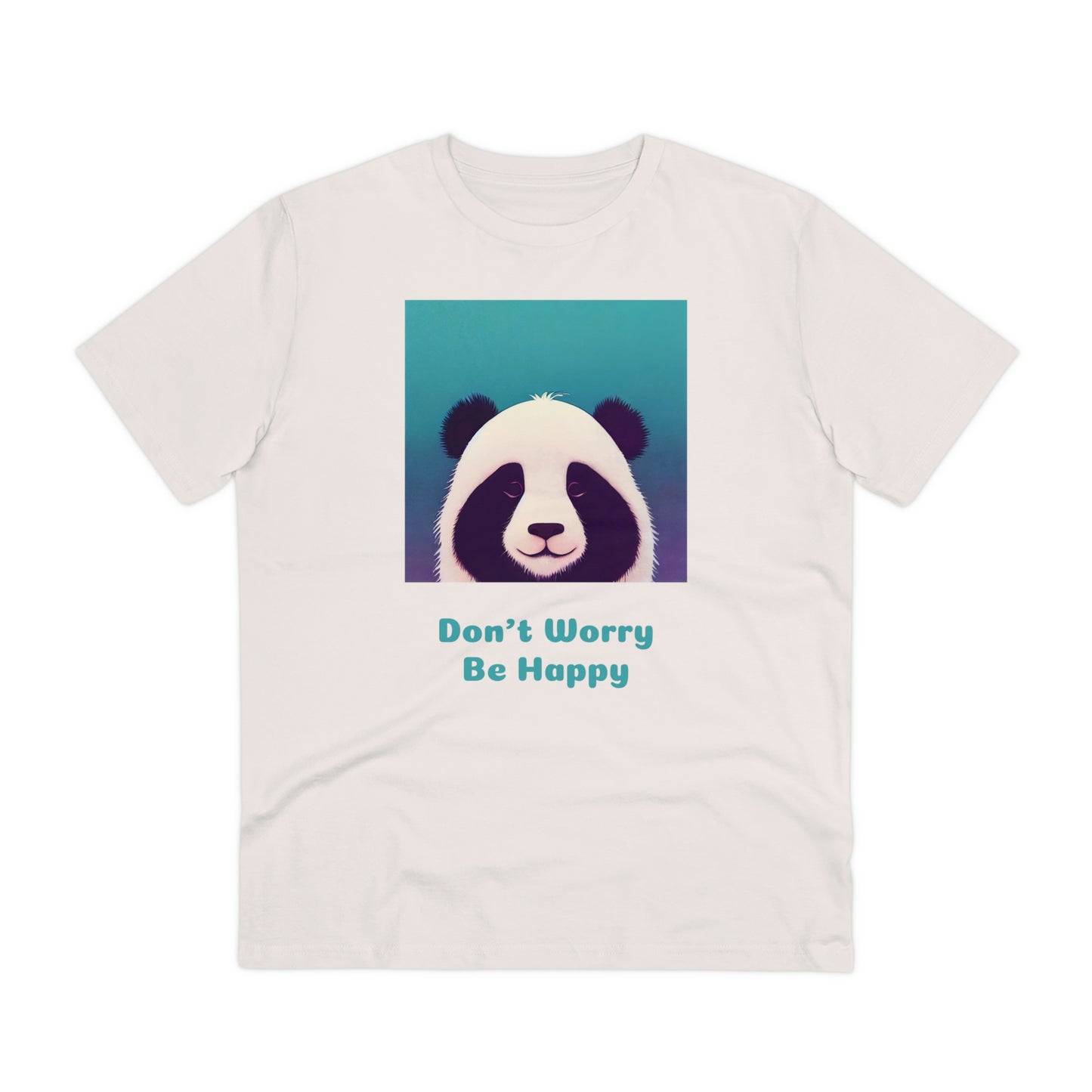 Unisex Organic Panda Pattern T-Shirt