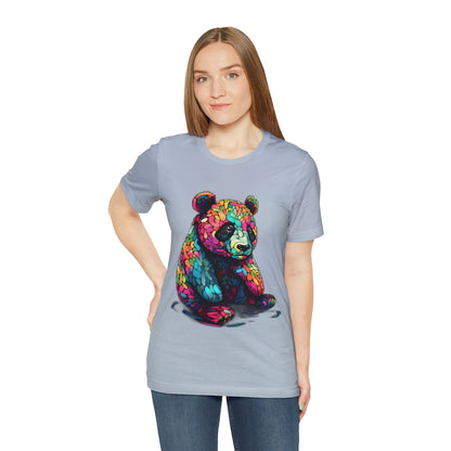 Geometric Colorful Panda Tee - Unisex Jersey Short Sleeve