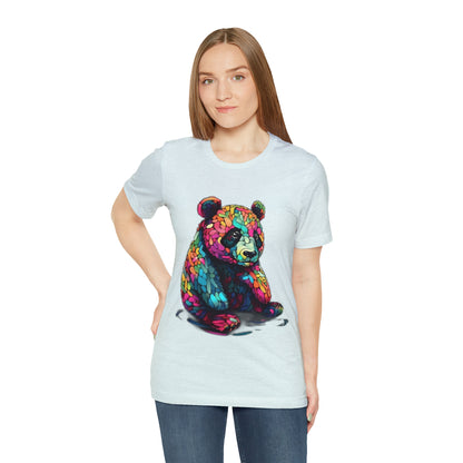 Geometric Colorful Panda Tee - Unisex Jersey Short Sleeve