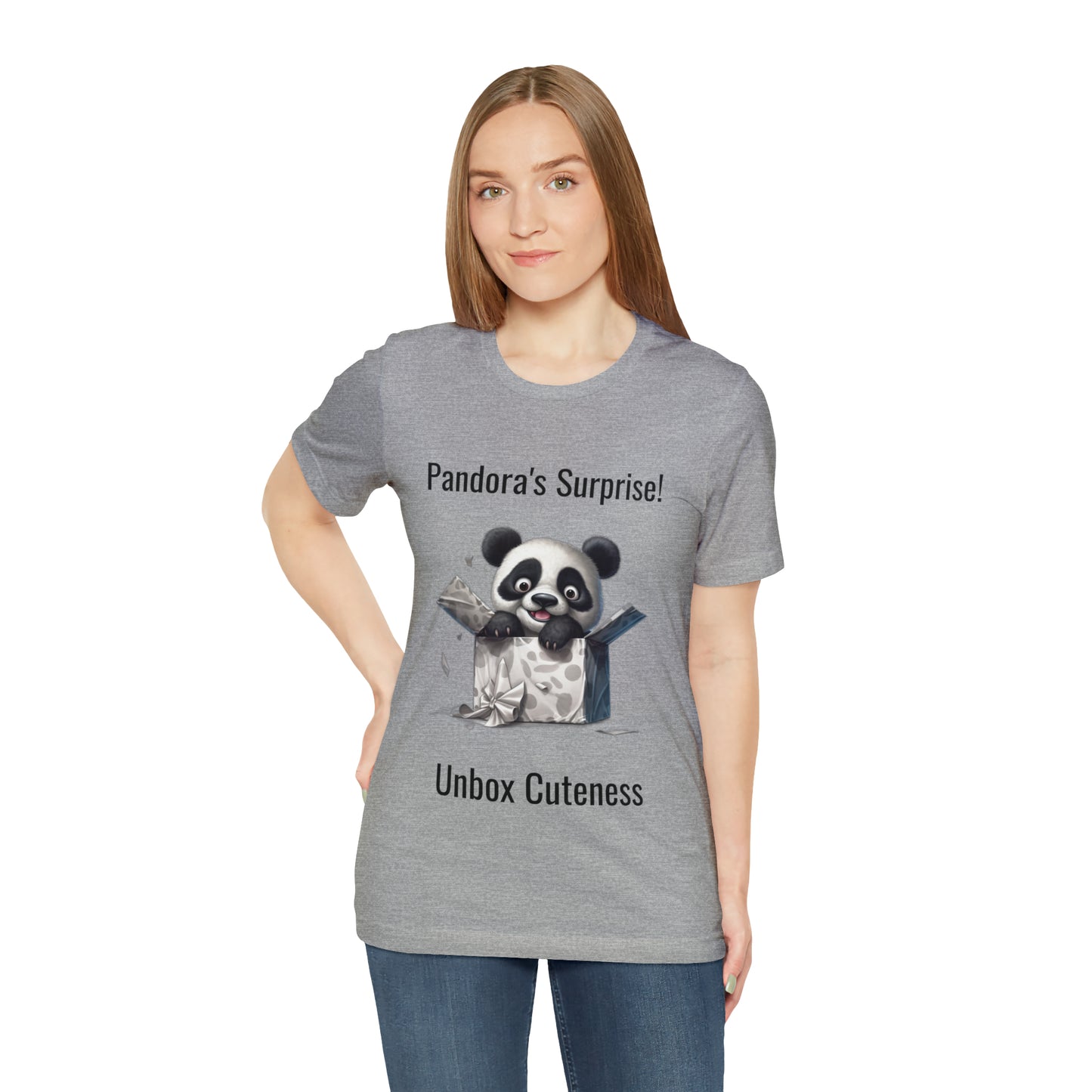 "Peek-a-Panda" Unisex Jersey Short Sleeve Tee