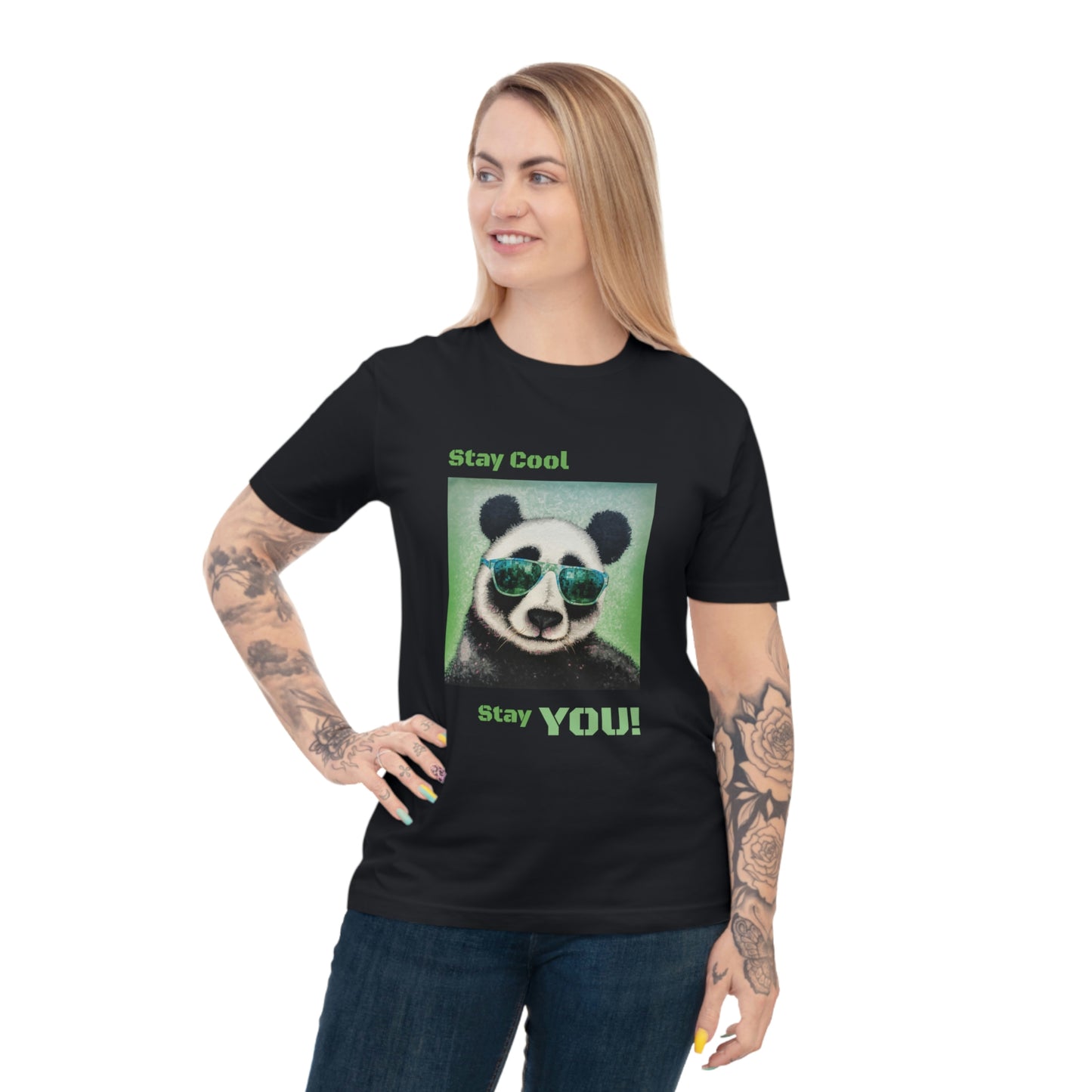 Pointillized Panda Organic Cotton T-Shirt - Unisex