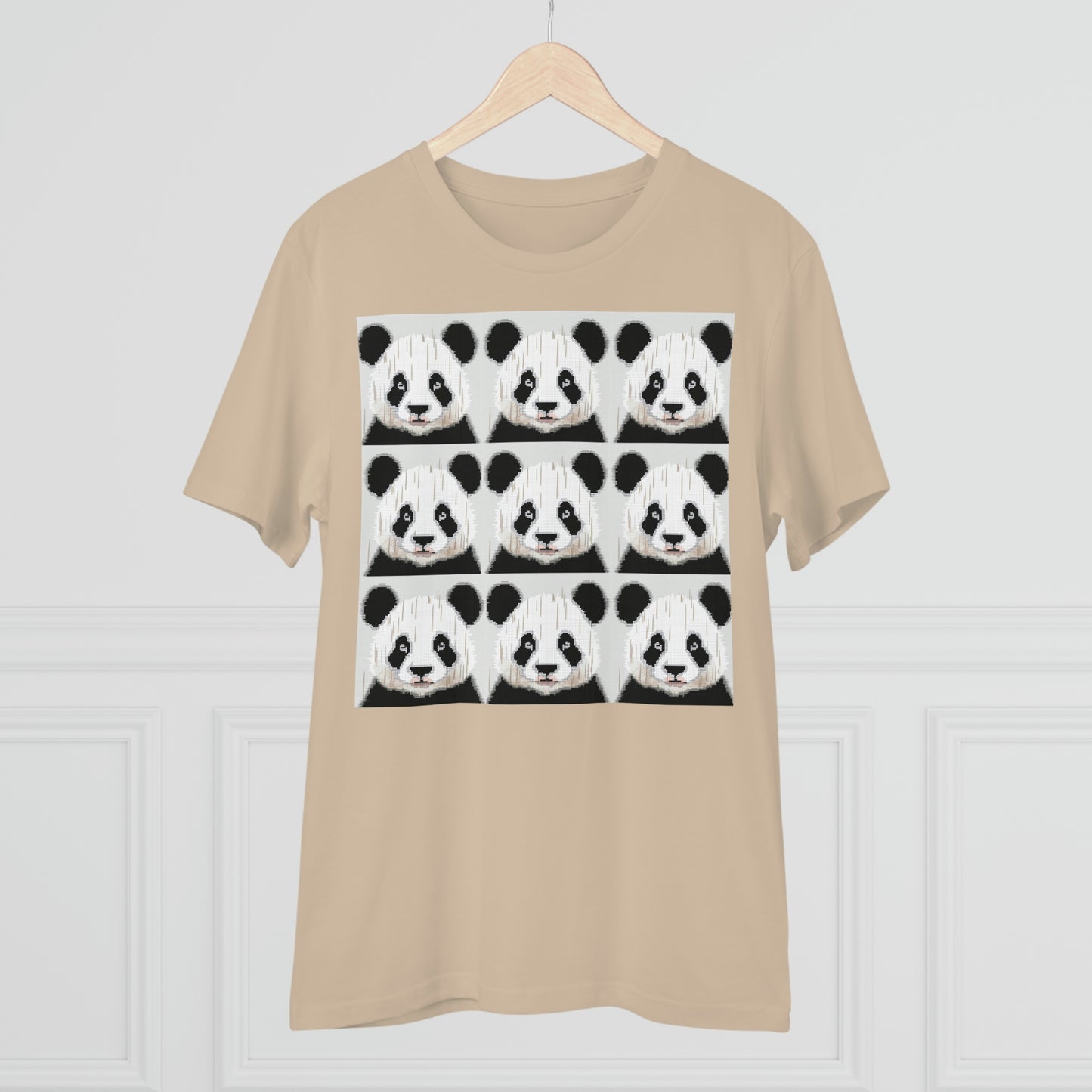 Panda Pattern Organic Unisex T-Shirt