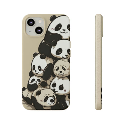 Pile of Pandas Biodegradable Phone Case