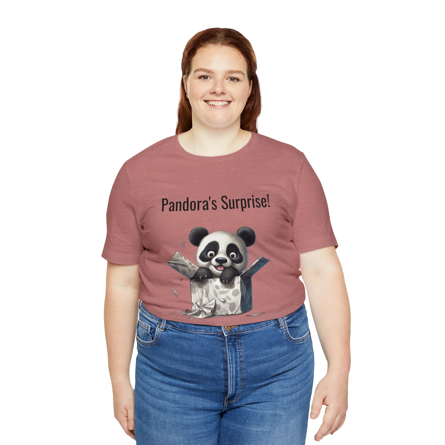 "Peek-a-Panda" Unisex Jersey Short Sleeve Tee