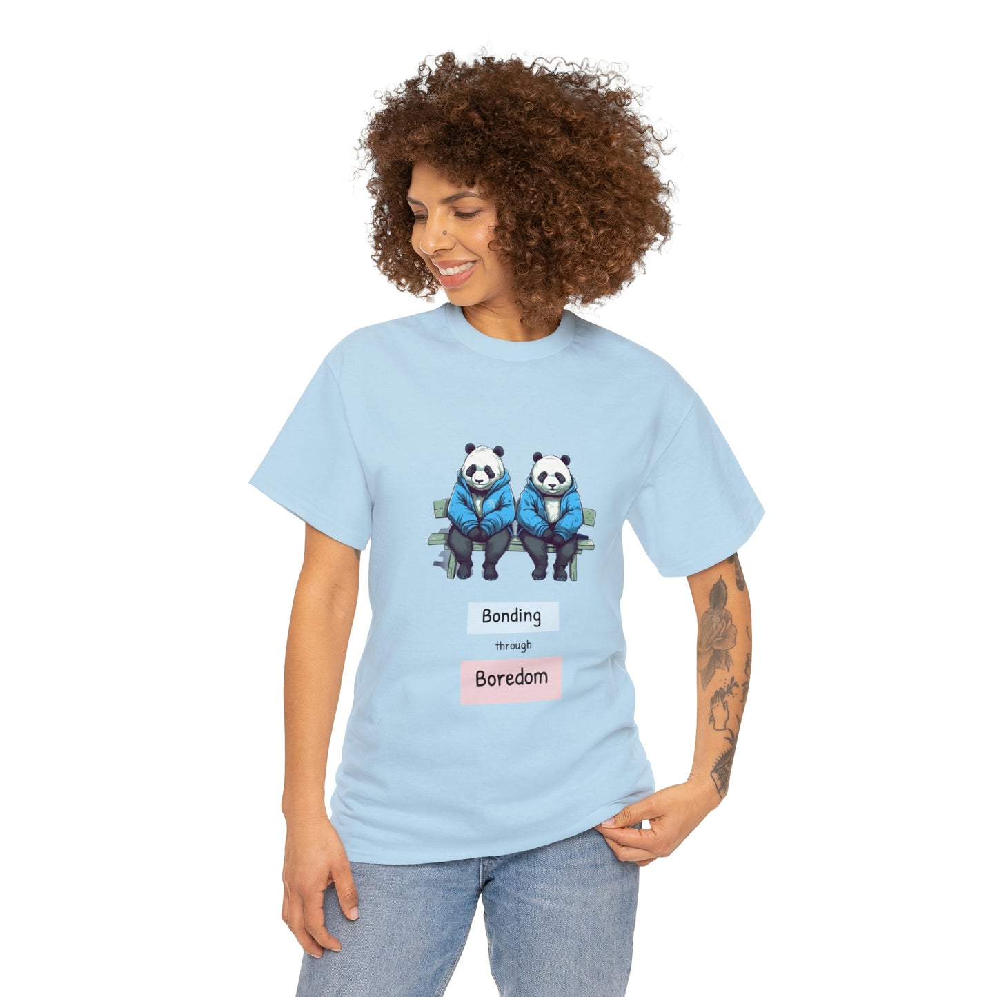 Bored Pandas Bench Unisex Heavy Cotton Tee