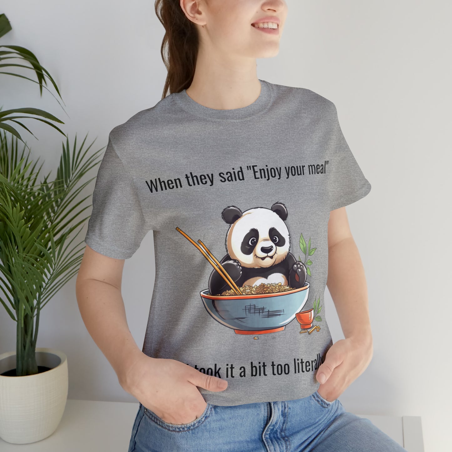 "Panda Feast" Unisex Jersey Short Sleeve Tee