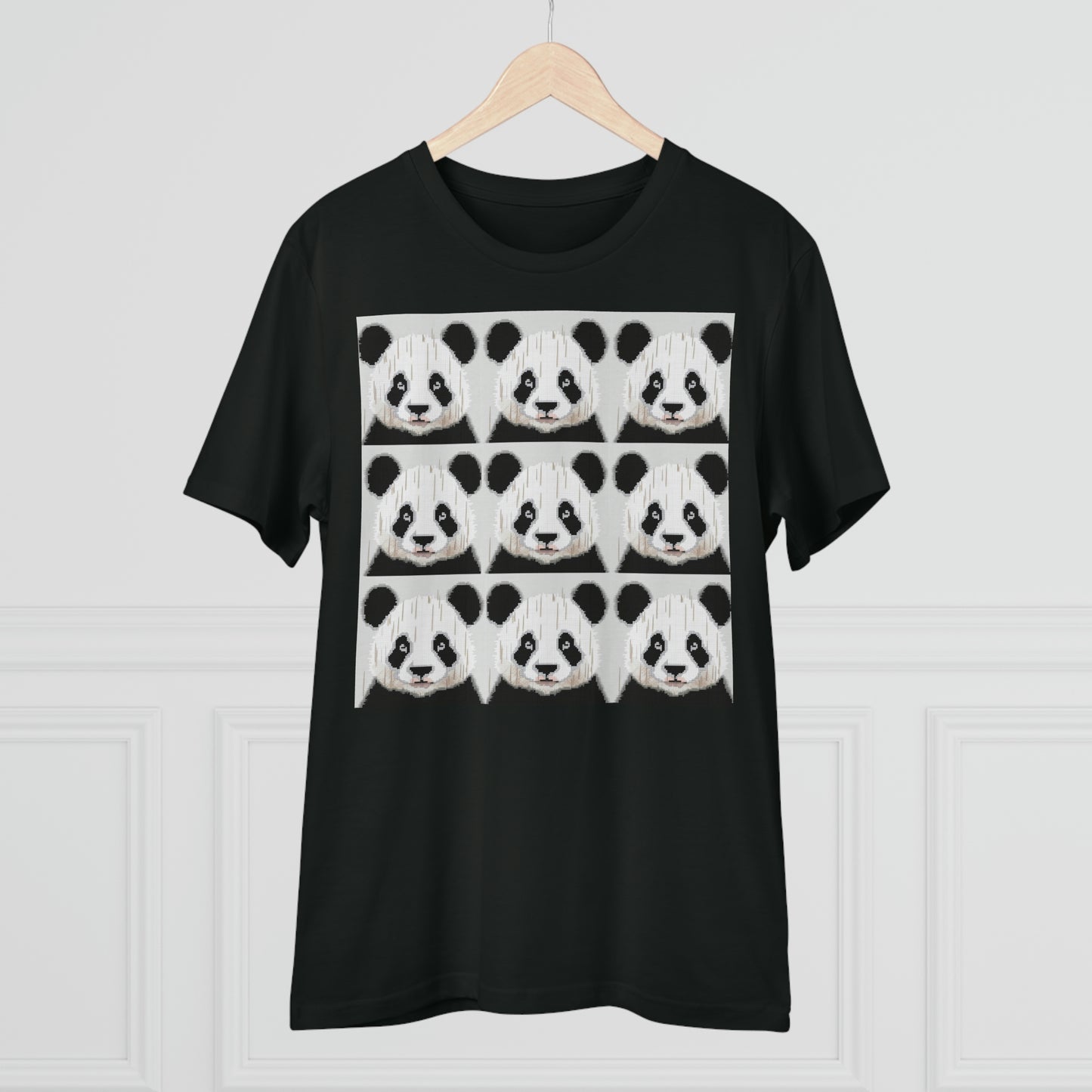 Panda Pattern Organic Unisex T-Shirt