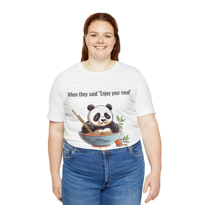 "Panda Feast" Unisex Jersey Short Sleeve Tee