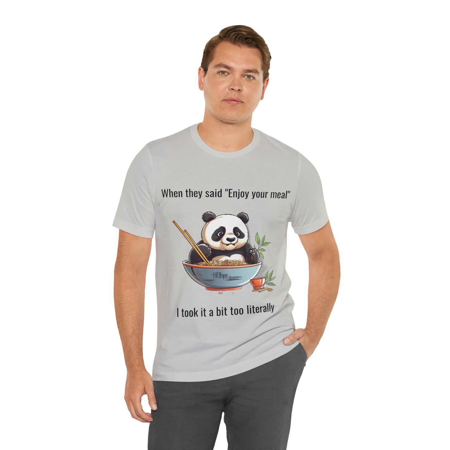 "Panda Feast" Unisex Jersey Short Sleeve Tee