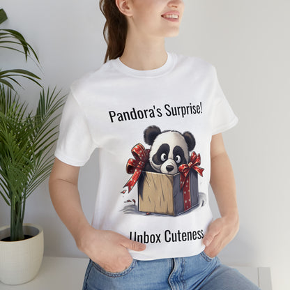 "Panda Surprise" Unisex Jersey Short Sleeve Tee