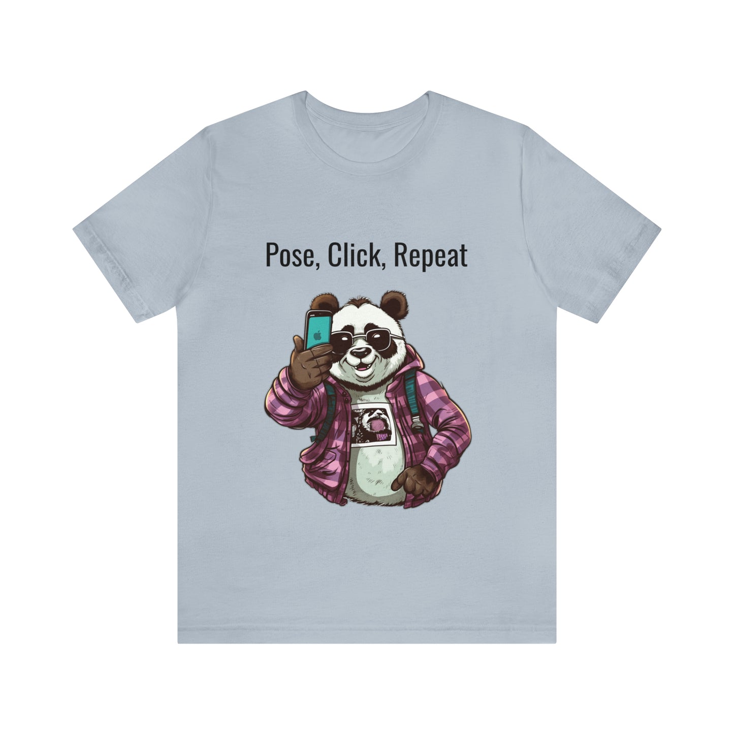 "Cool Panda Selfie" Unisex Jersey Short Sleeve Tee