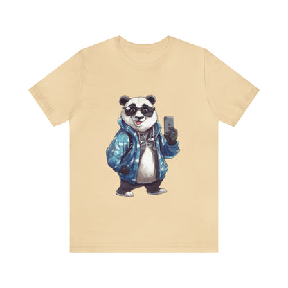 "Trendy Panda Selfie" Unisex Jersey Short Sleeve Tee