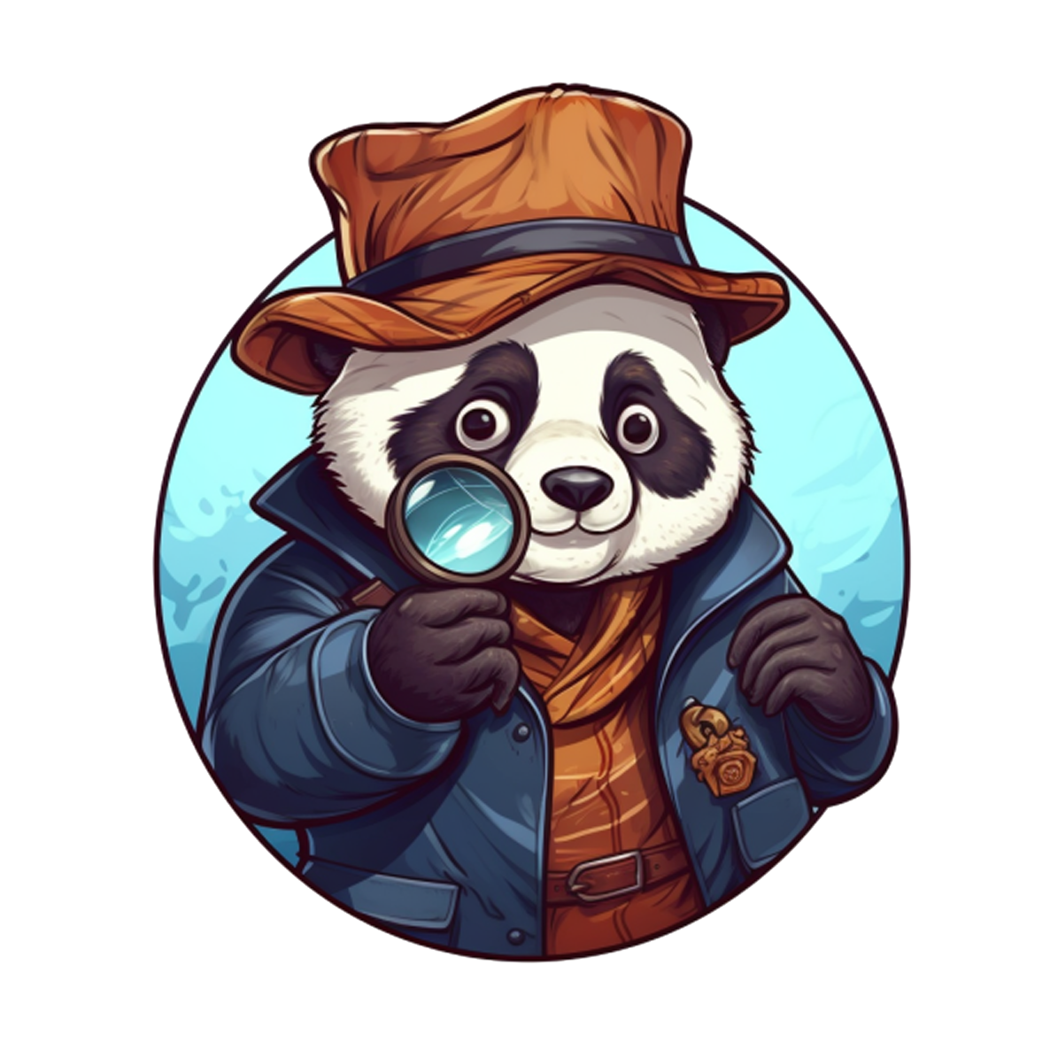 Sherlock Panda Detective Tee