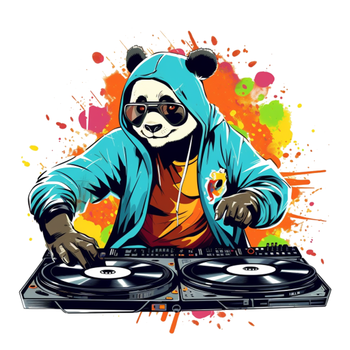 Bamboo Beats DJ Panda Tee